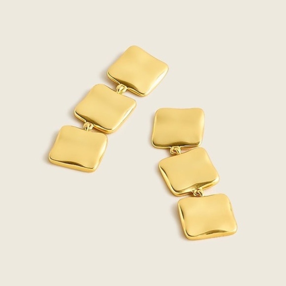 kimber square drop earrings